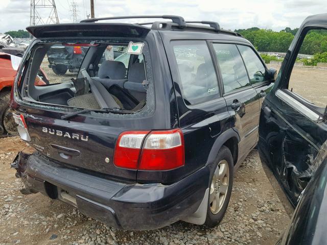 JF1SF65621H723560 - 2001 SUBARU FORESTER S შავი ფოტო 4