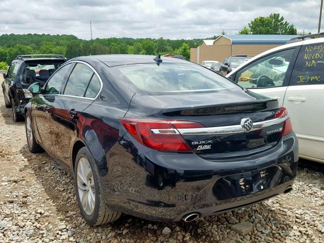 2G4GK5EX6E9275389 - 2014 BUICK REGAL BLACK photo 3