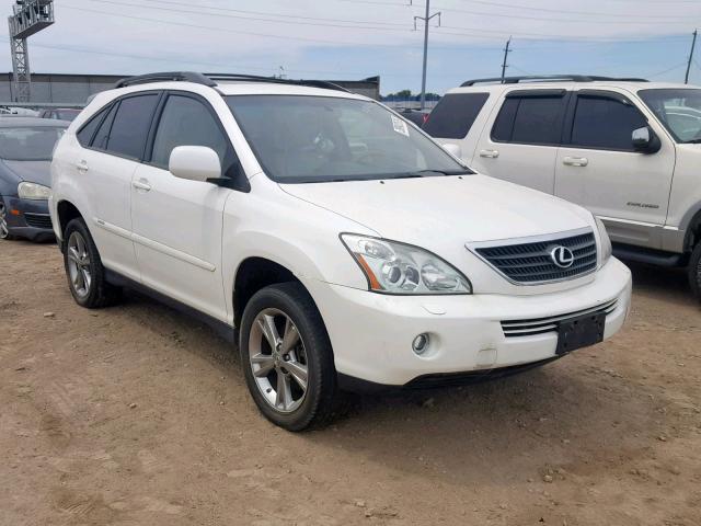 JTJHW31U872014079 - 2007 LEXUS RX 400H WHITE photo 1