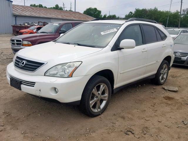 JTJHW31U872014079 - 2007 LEXUS RX 400H WHITE photo 2