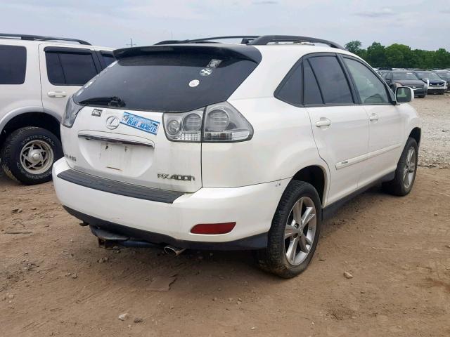 JTJHW31U872014079 - 2007 LEXUS RX 400H WHITE photo 4