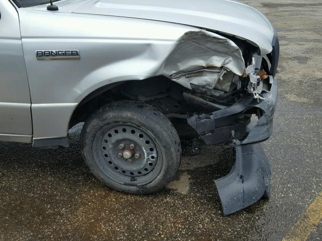 1FTKR1AD1APA65261 - 2010 FORD RANGER SILVER photo 9