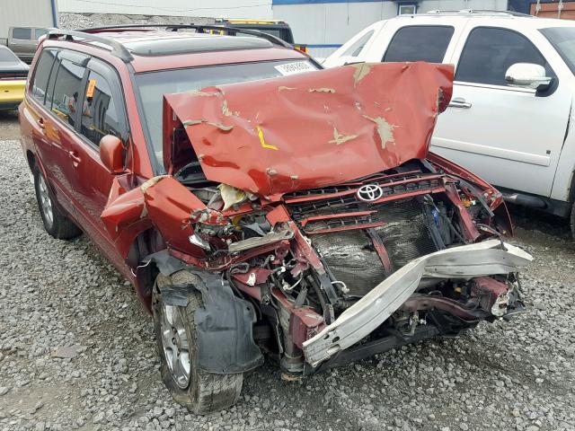 JTEGF21A630105495 - 2003 TOYOTA HIGHLANDER RED photo 1