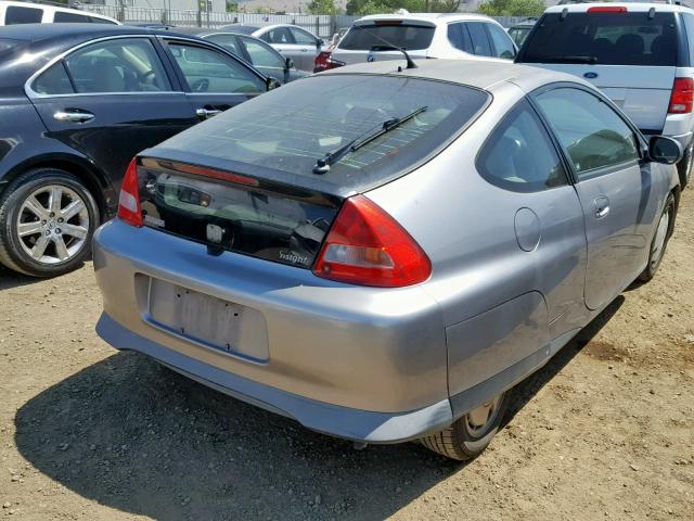 JHMZE13722T001402 - 2002 HONDA INSIGHT SILVER photo 4