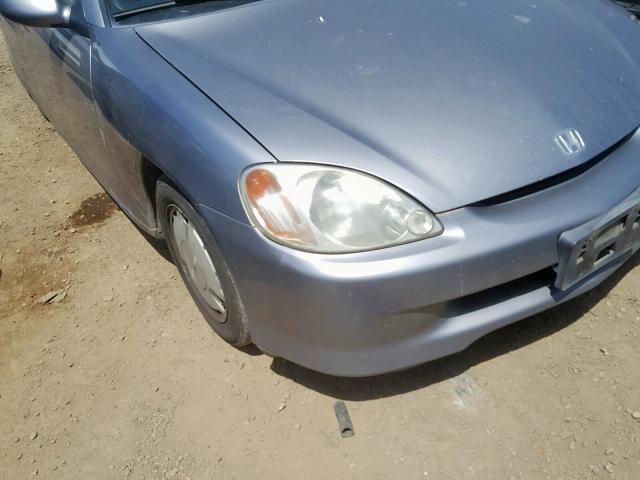 JHMZE13722T001402 - 2002 HONDA INSIGHT SILVER photo 9