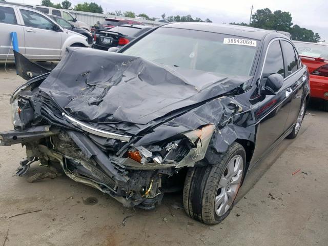 1HGCP36879A048420 - 2009 HONDA ACCORD EXL BLACK photo 2