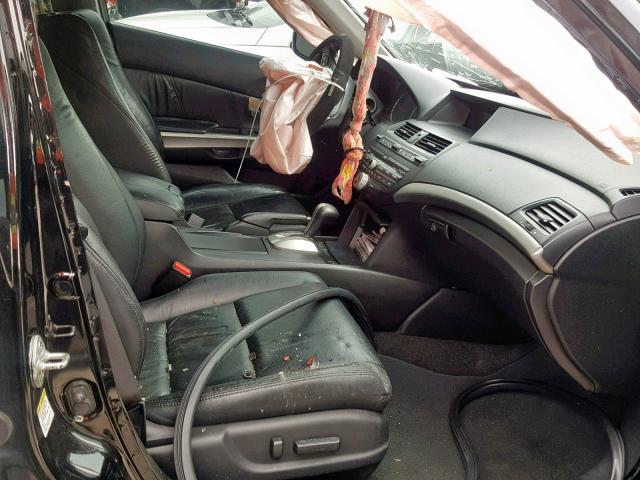 1HGCP36879A048420 - 2009 HONDA ACCORD EXL BLACK photo 5