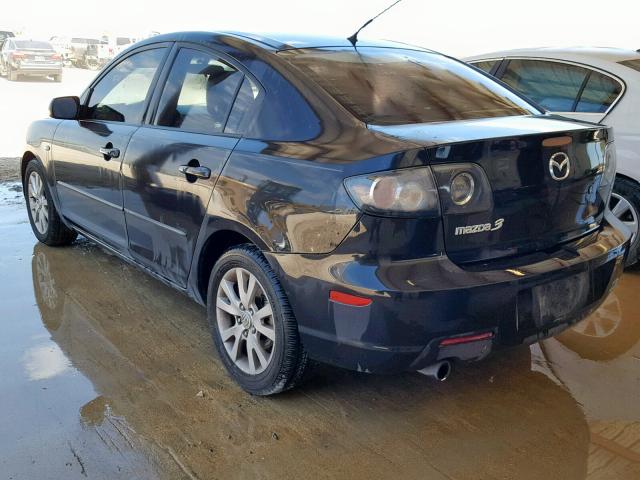 JM1BK12F081783336 - 2008 MAZDA 3 I BLACK photo 3