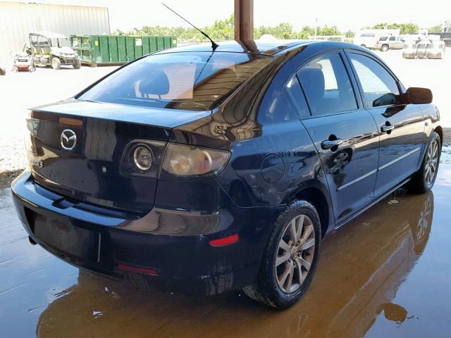 JM1BK12F081783336 - 2008 MAZDA 3 I BLACK photo 4