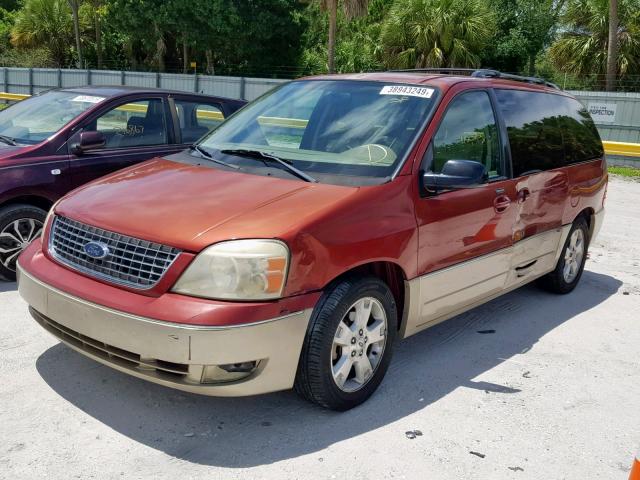 2FMDA58254BA79635 - 2004 FORD FREESTAR L RED photo 2