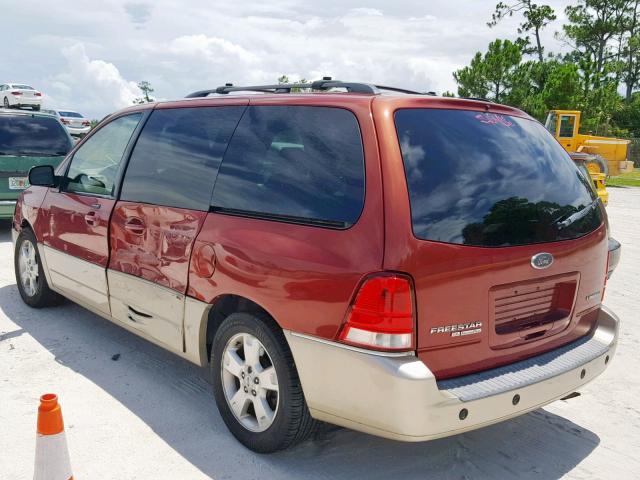 2FMDA58254BA79635 - 2004 FORD FREESTAR L RED photo 3