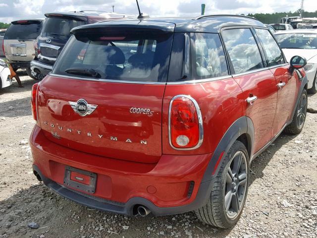 WMWZC3C54EWP29580 - 2014 MINI COOPER S C RED photo 4