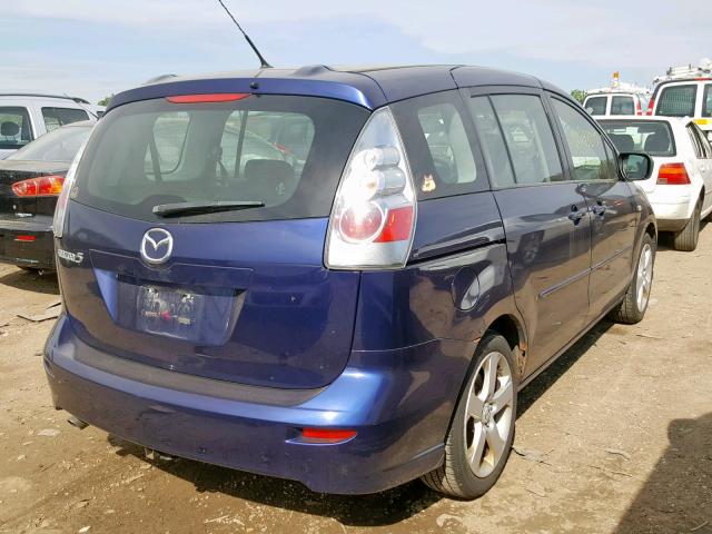 JM1CR293770159037 - 2007 MAZDA 5 BLUE photo 4