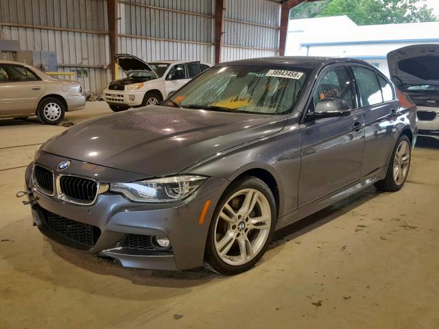 WBA8B7G53GNT70716 - 2016 BMW 340 XI GRAY photo 2