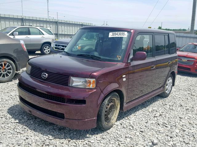 JTLKT334554009829 - 2005 TOYOTA SCION XB 勃艮第红 照片 2