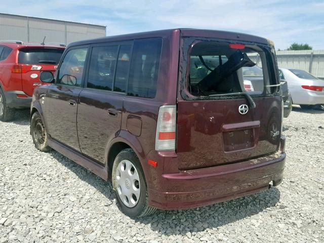 JTLKT334554009829 - 2005 TOYOTA SCION XB 勃艮第红 照片 3