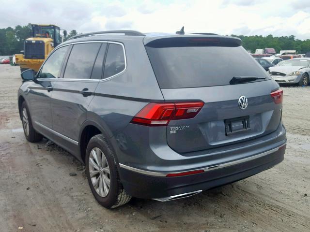 3VV3B7AX2JM106025 - 2018 VOLKSWAGEN TIGUAN SE GRAY photo 3