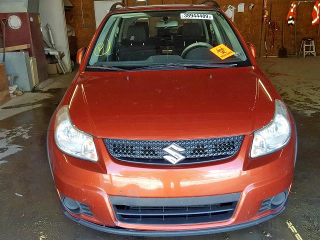 JS2YB5A38B6304010 - 2011 SUZUKI SX4 ORANGE photo 9