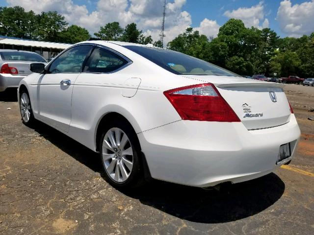 1HGCS228X9A010503 - 2009 HONDA ACCORD EXL WHITE photo 3