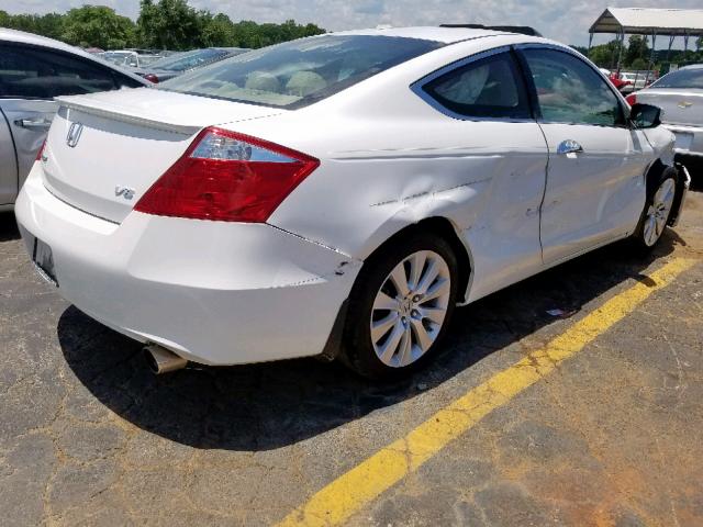 1HGCS228X9A010503 - 2009 HONDA ACCORD EXL WHITE photo 4