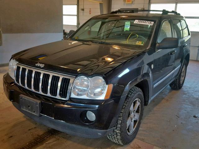 1J8HR58N97C594756 - 2007 JEEP GRAND CHER BLACK photo 2