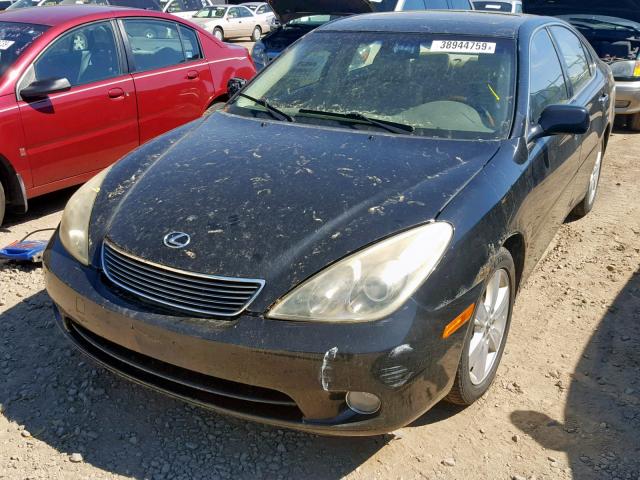 JTHBA30G155093236 - 2005 LEXUS ES 330 BLACK photo 2