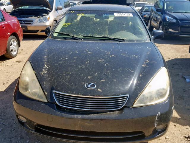 JTHBA30G155093236 - 2005 LEXUS ES 330 BLACK photo 9