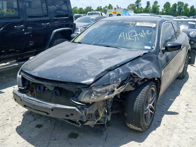 1HGCS21819A000766 - 2009 HONDA ACCORD EXL BLACK photo 2