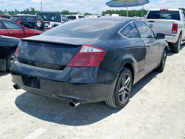 1HGCS21819A000766 - 2009 HONDA ACCORD EXL BLACK photo 4