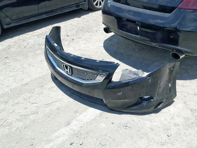 1HGCS21819A000766 - 2009 HONDA ACCORD EXL BLACK photo 9