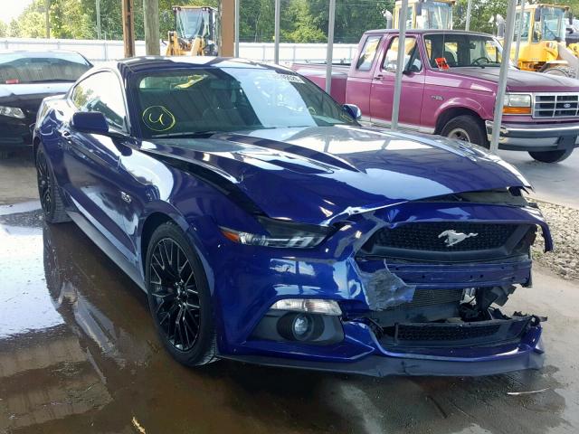 1FA6P8CF7F5394487 - 2015 FORD MUSTANG GT BLUE photo 1