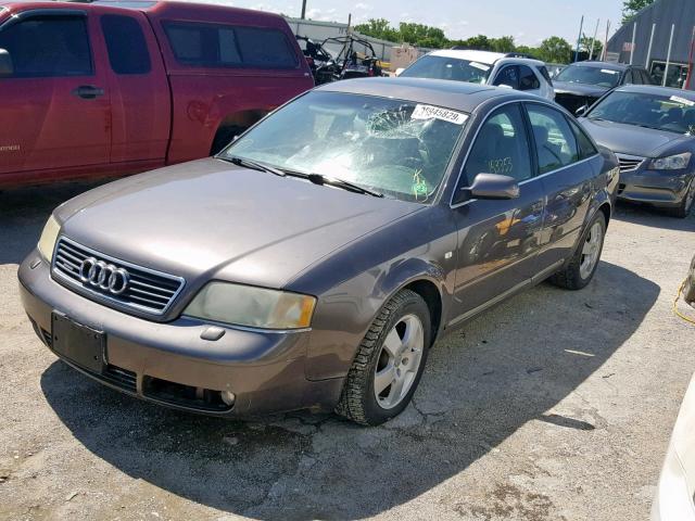 WAUED64BX1N077226 - 2001 AUDI A6 2.7T QU BROWN photo 2