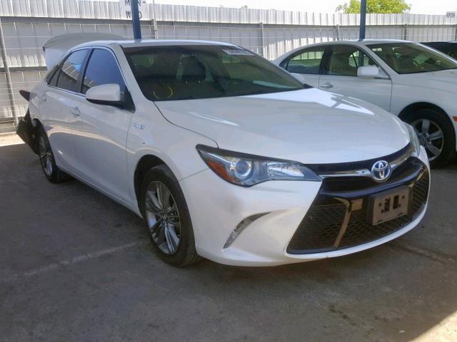 4T1BD1FKXFU161416 - 2015 TOYOTA CAMRY HYBR WHITE photo 1