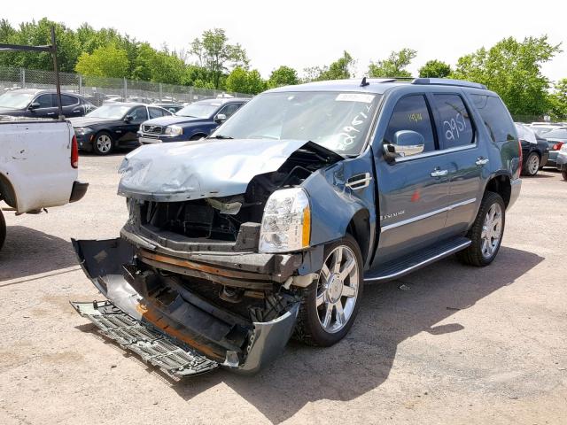 1GYFK63838R127710 - 2008 CADILLAC ESCALADE L BLUE photo 2