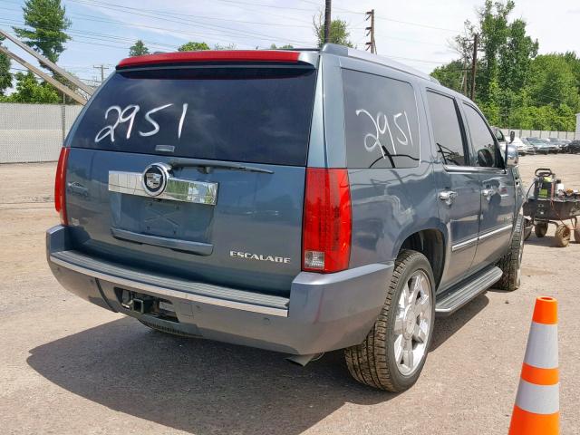 1GYFK63838R127710 - 2008 CADILLAC ESCALADE L BLUE photo 4