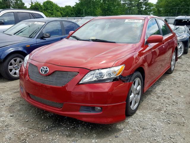 4T1BE46K57U138044 - 2007 TOYOTA CAMRY NEW RED photo 2