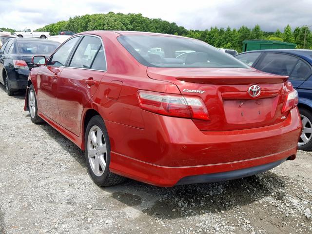 4T1BE46K57U138044 - 2007 TOYOTA CAMRY NEW RED photo 3