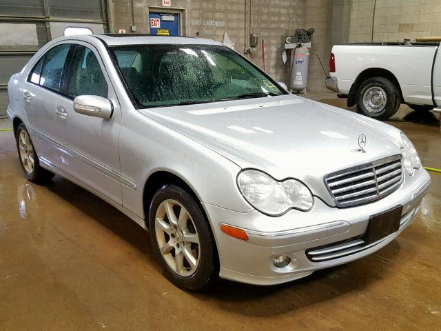 WDBRF92J47F919280 - 2007 MERCEDES-BENZ C 280 4MAT SILVER photo 1