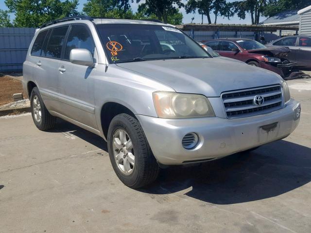 JTEGD21A320024121 - 2002 TOYOTA HIGHLANDER SILVER photo 1