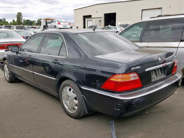 JH4KA96672C001894 - 2002 ACURA 3.5RL BLACK photo 3