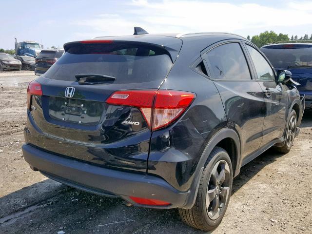 3CZRU6H75JM107716 - 2018 HONDA HR-V EXL BLACK photo 4