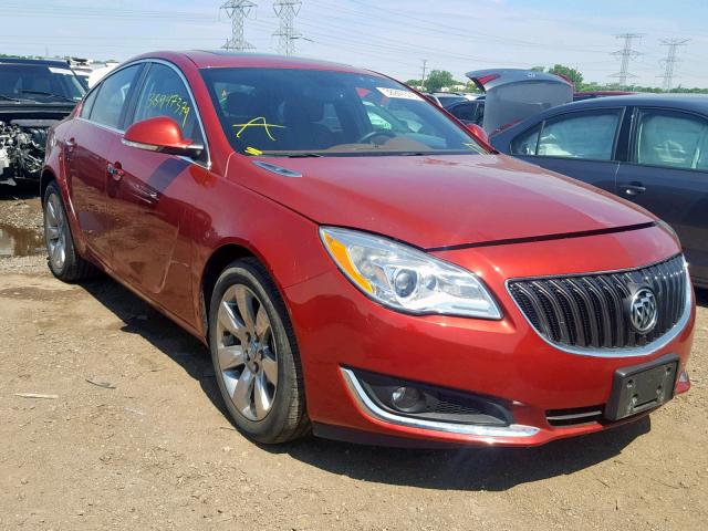 2G4GN5EX1E9270804 - 2014 BUICK REGAL PREM RED photo 1