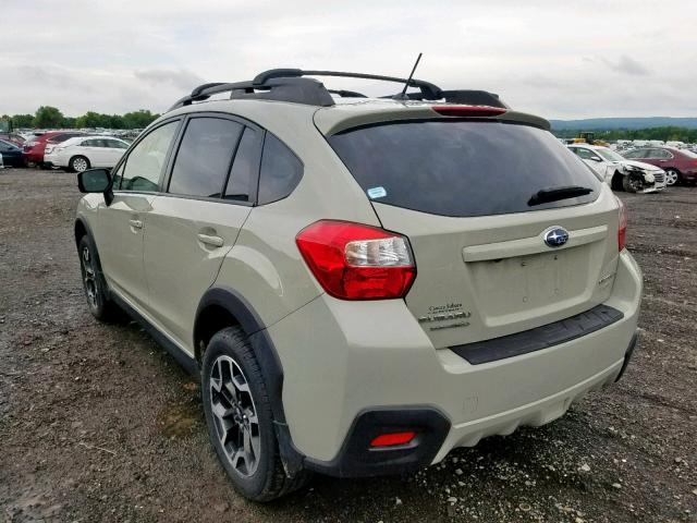JF2GPABC2G8285689 - 2016 SUBARU CROSSTREK TAN photo 3