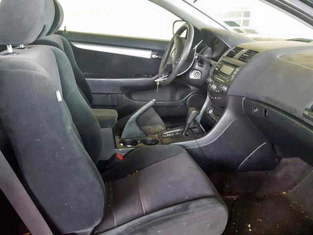 1HGCM72505A027592 - 2005 HONDA ACCORD BLACK photo 5