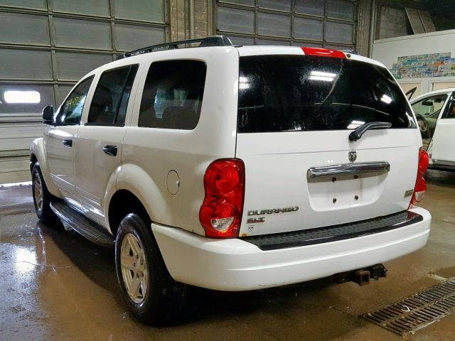 1D4HB48DX4F214429 - 2004 DODGE DURANGO SL WHITE photo 3