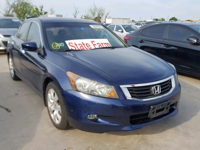 1HGCP36809A035413 - 2009 HONDA ACCORD EXL BLUE photo 1