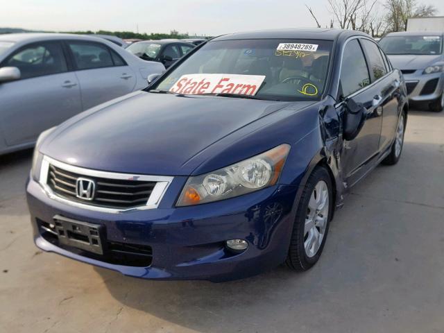 1HGCP36809A035413 - 2009 HONDA ACCORD EXL BLUE photo 2