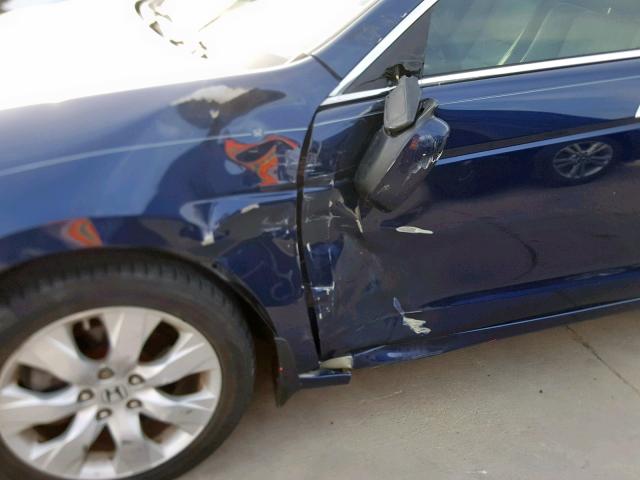 1HGCP36809A035413 - 2009 HONDA ACCORD EXL BLUE photo 9