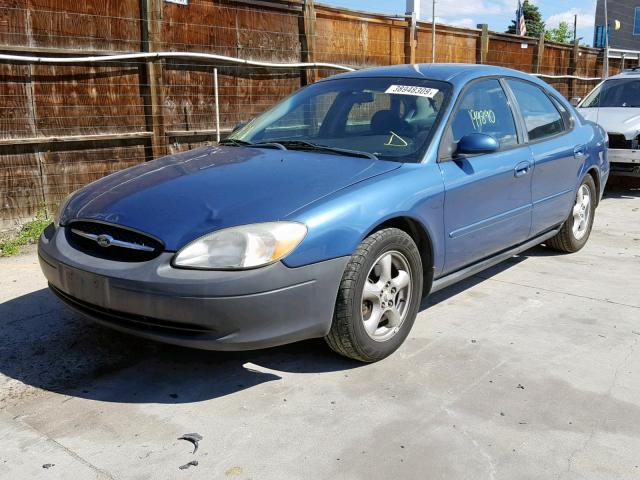 1FAFP55U92G248696 - 2002 FORD TAURUS SES BLUE photo 2