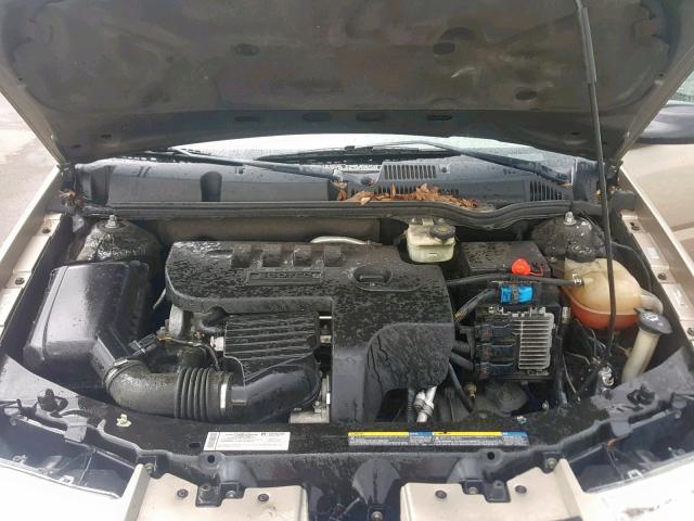 1G8AL55F67Z194152 - 2007 SATURN ION LEVEL GOLD photo 7